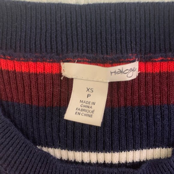 Halogen Red Stripe Pullover Sweater - size XS - Picture 4 of 6
